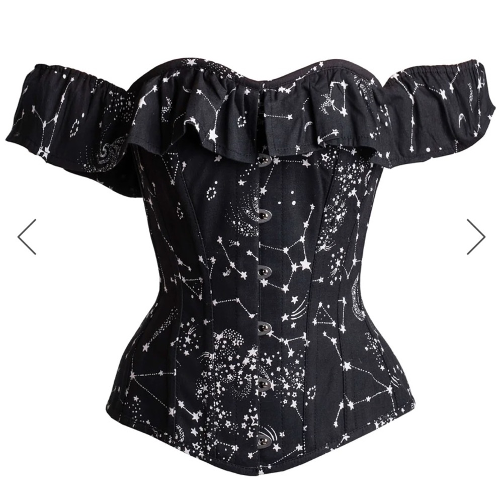 CORSET STORY Zodiac Astronomy Print Corset Top